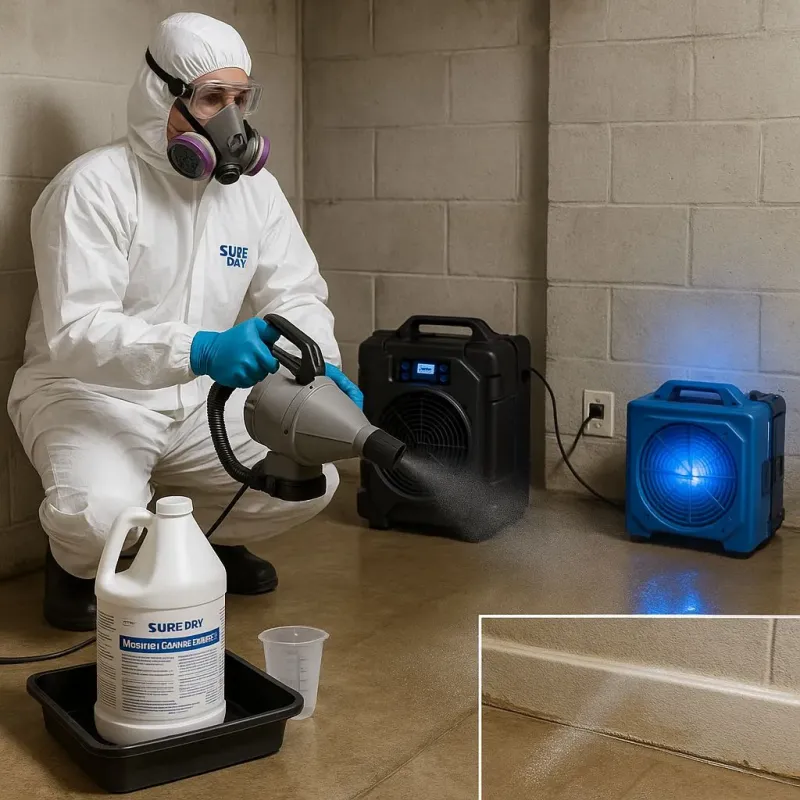 Sanitization and Odor Removal process in Brownsboro, TX